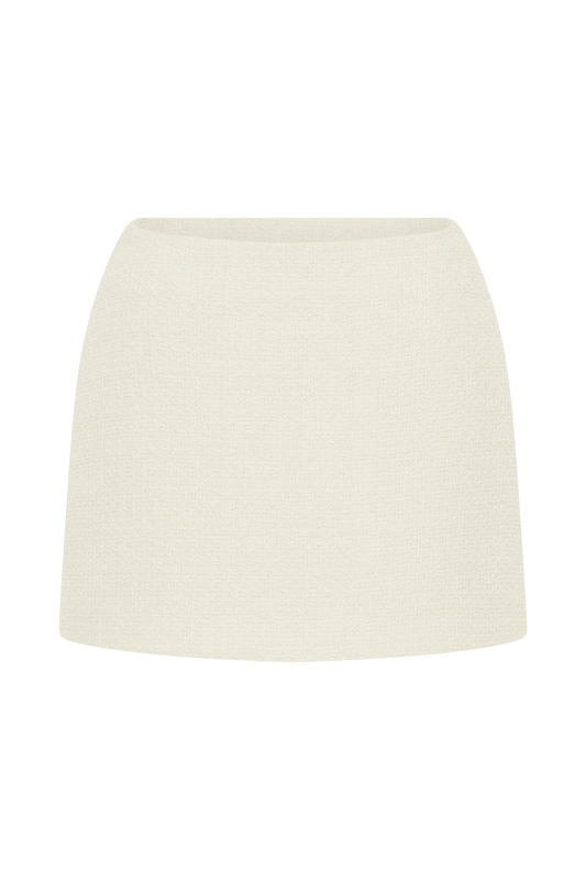 Parisa Boucle Skirt - Ivory