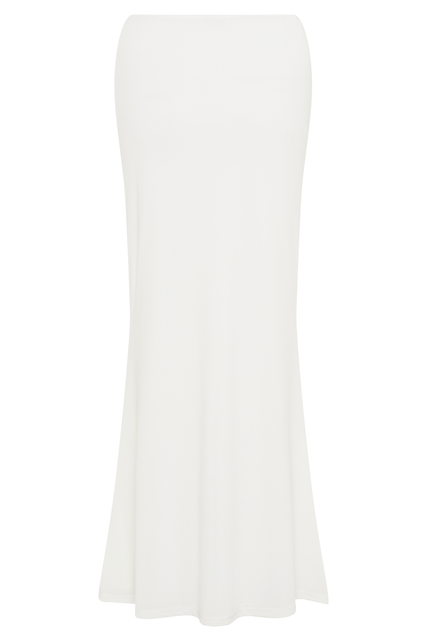 Bruna Slinky Fishtail Maxi Skirt - White #6