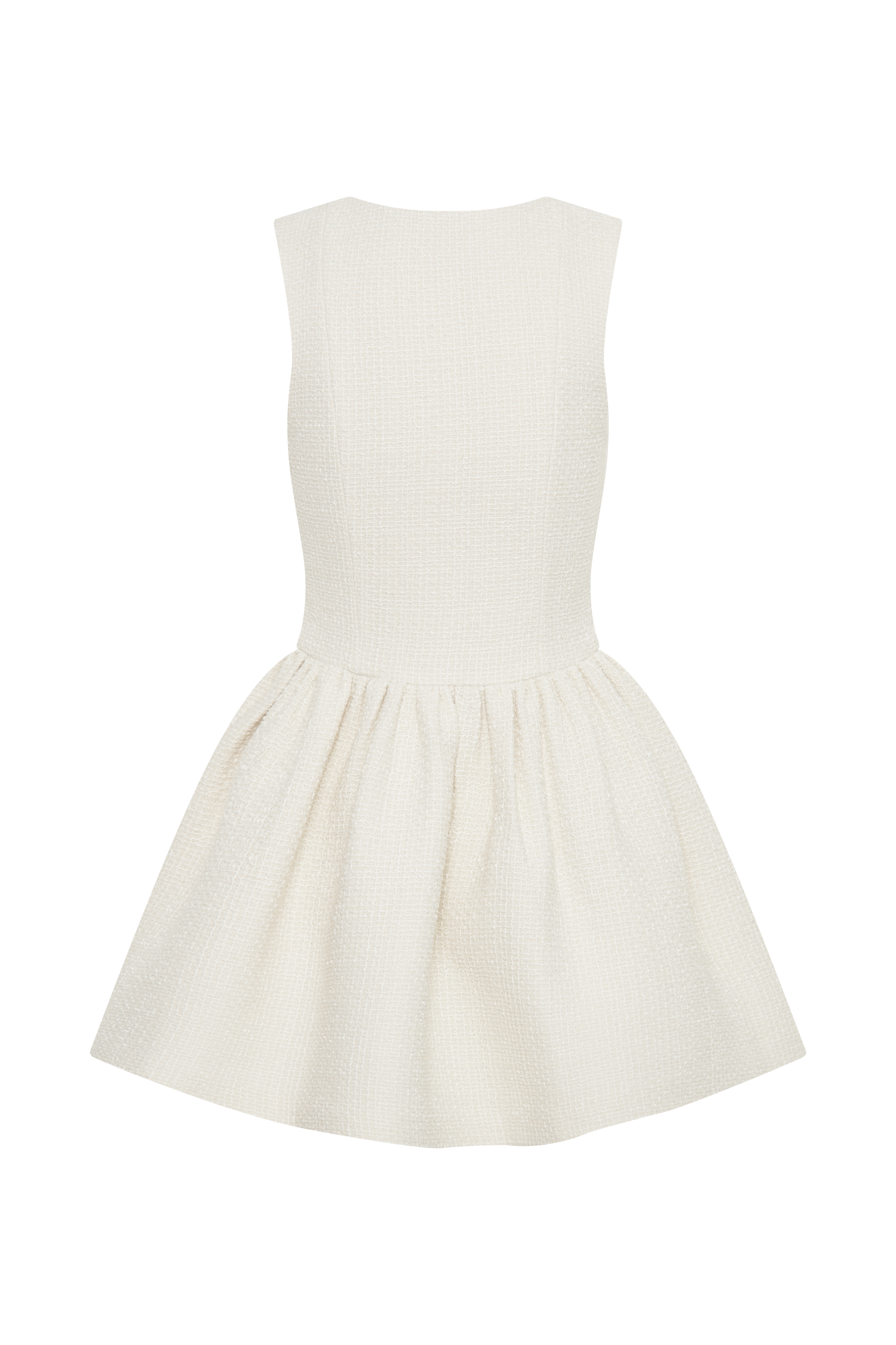Jennifer Boucle Mini Dress - Ivory #11