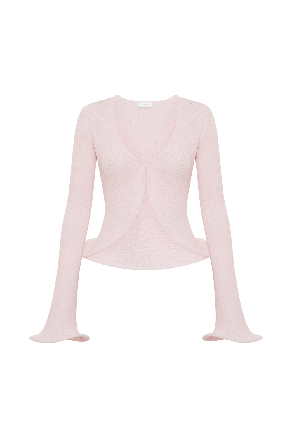 Gigi Long Sleeve Knit Top - Misty Rose