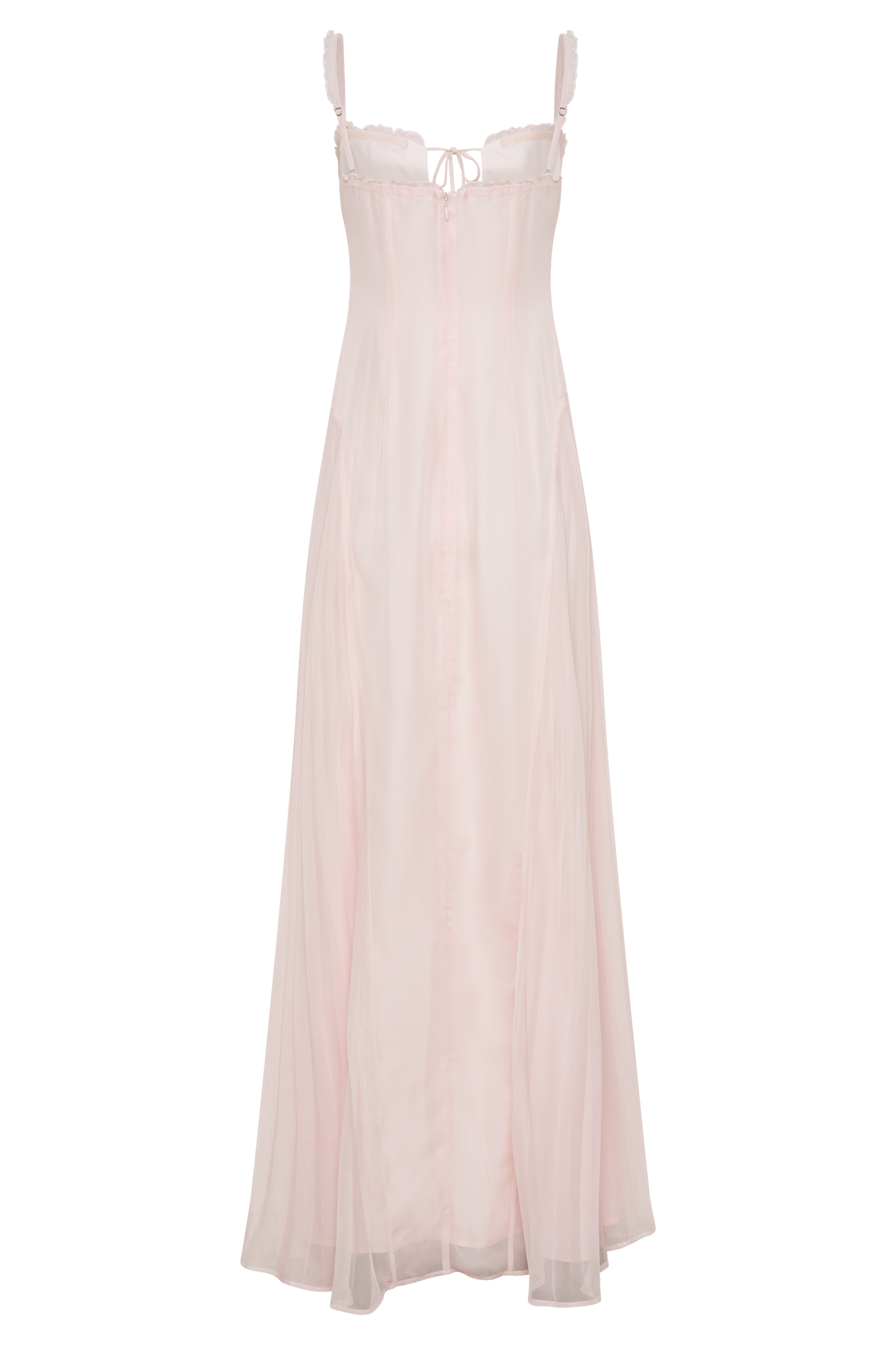 Saira Chiffon Maxi Dress - Powder Pink