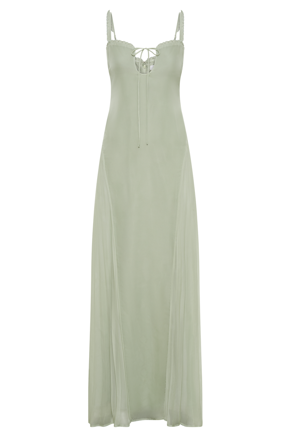 Saira Chiffon Maxi Dress - Pastel Green