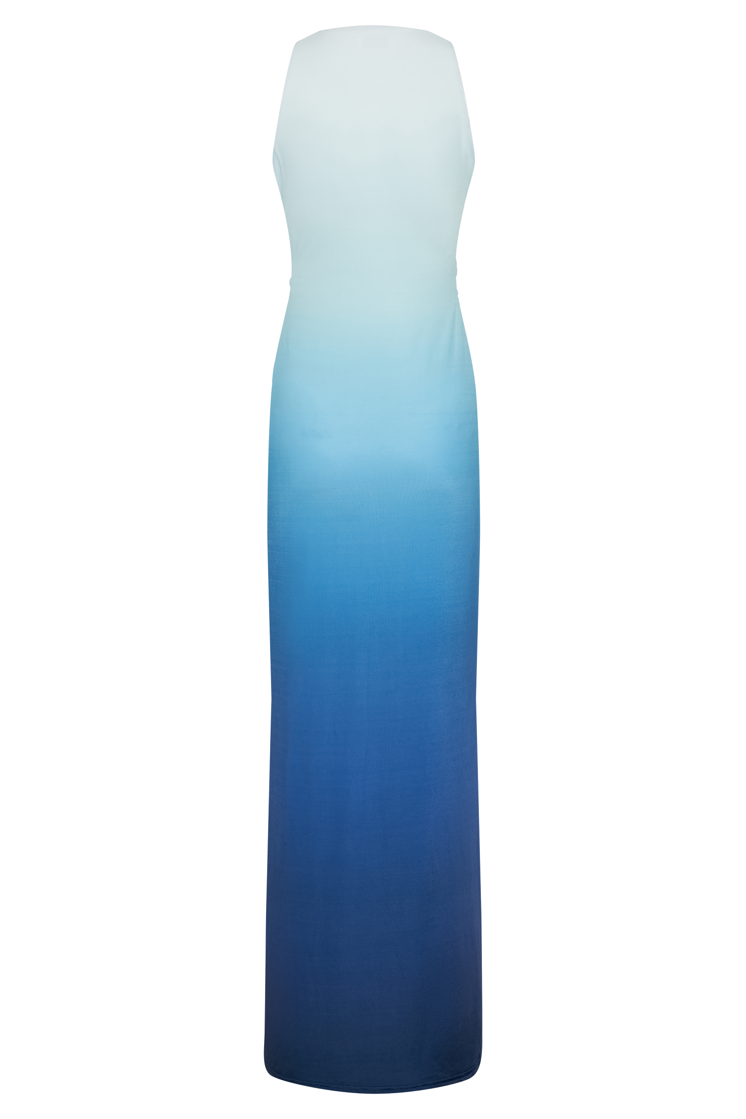 Stella Draped Slinky Maxi Dress - Ombre Blue #10