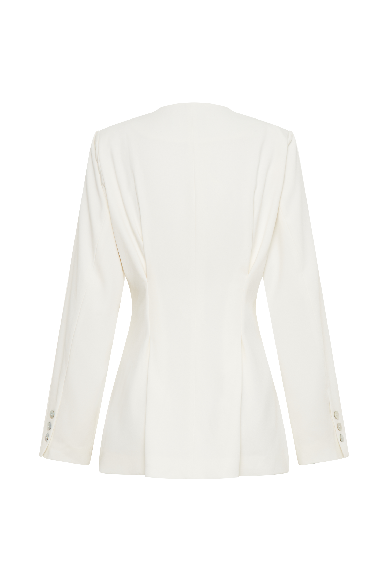 Kendall Balloon Sleeve Jacket - Ivory #10