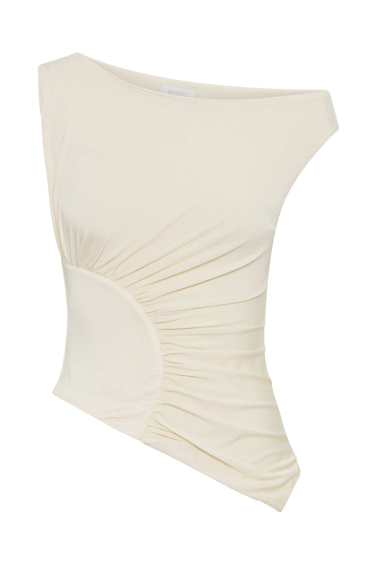 Irving Off Shoulder Slinky Top - Ivory