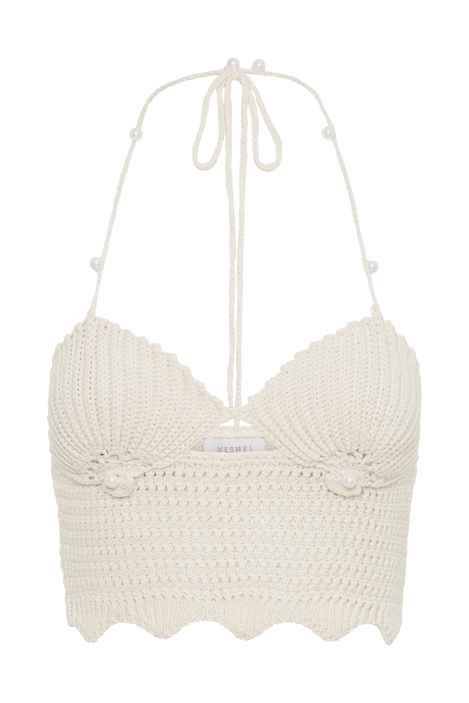 Kira Shell Cup Knit Top - Buttercream #14