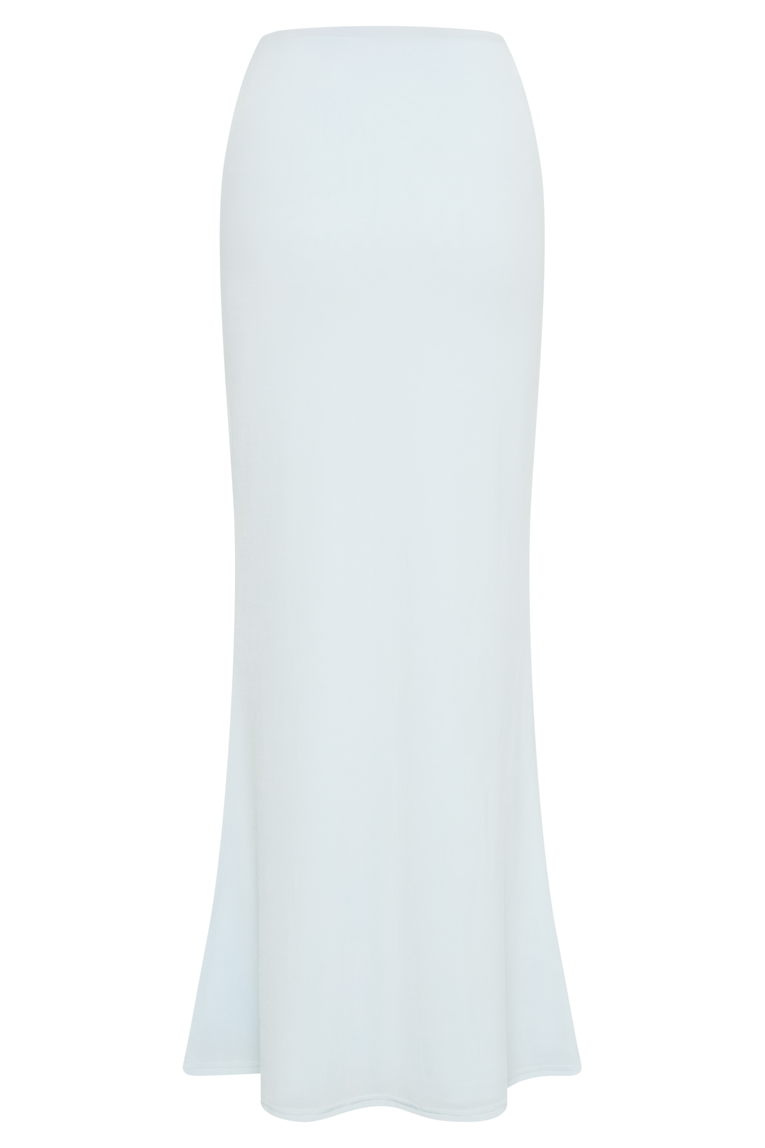 Bruna Slinky Fishtail Maxi Skirt - Sky Blue #13