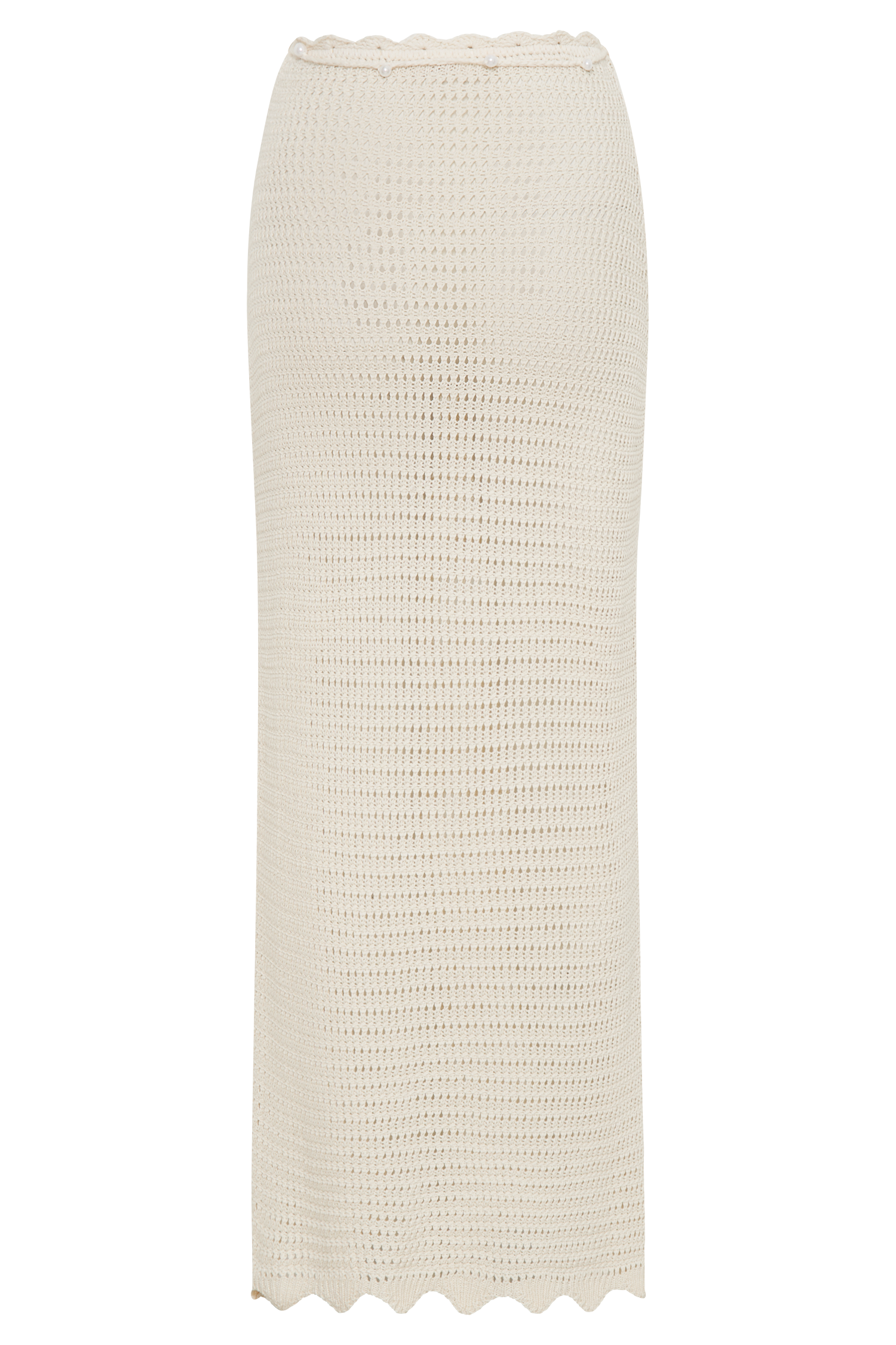 Kira Knit Maxi Skirt - Buttercream #10