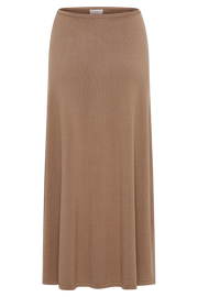 Diedre A-Line Knit Maxi Skirt - Pecan