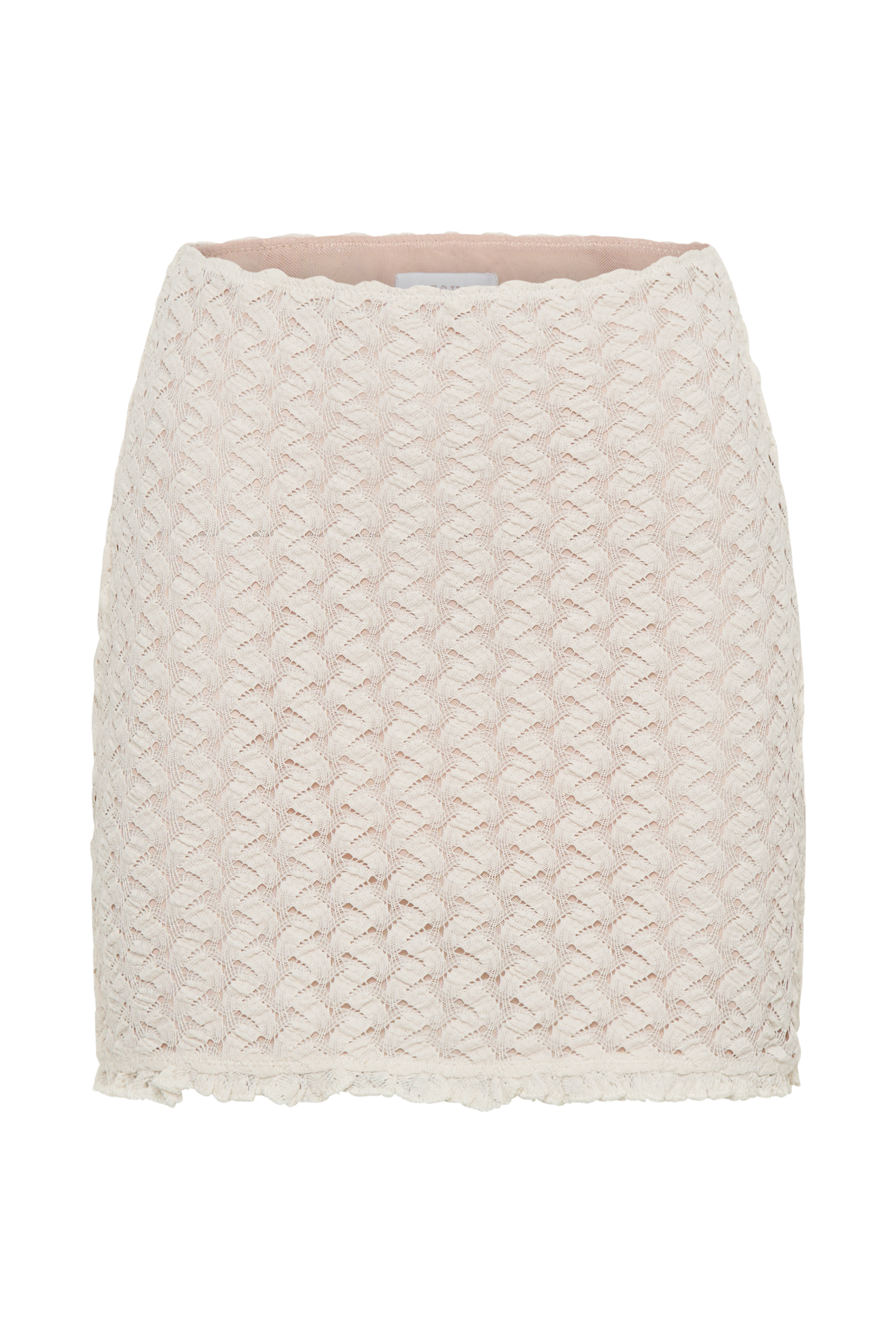 Morgan Mesh And Lace Mini Skirt - Ivory #9