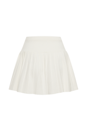 Beverly Knit Pleated Mini Skirt - Ivory