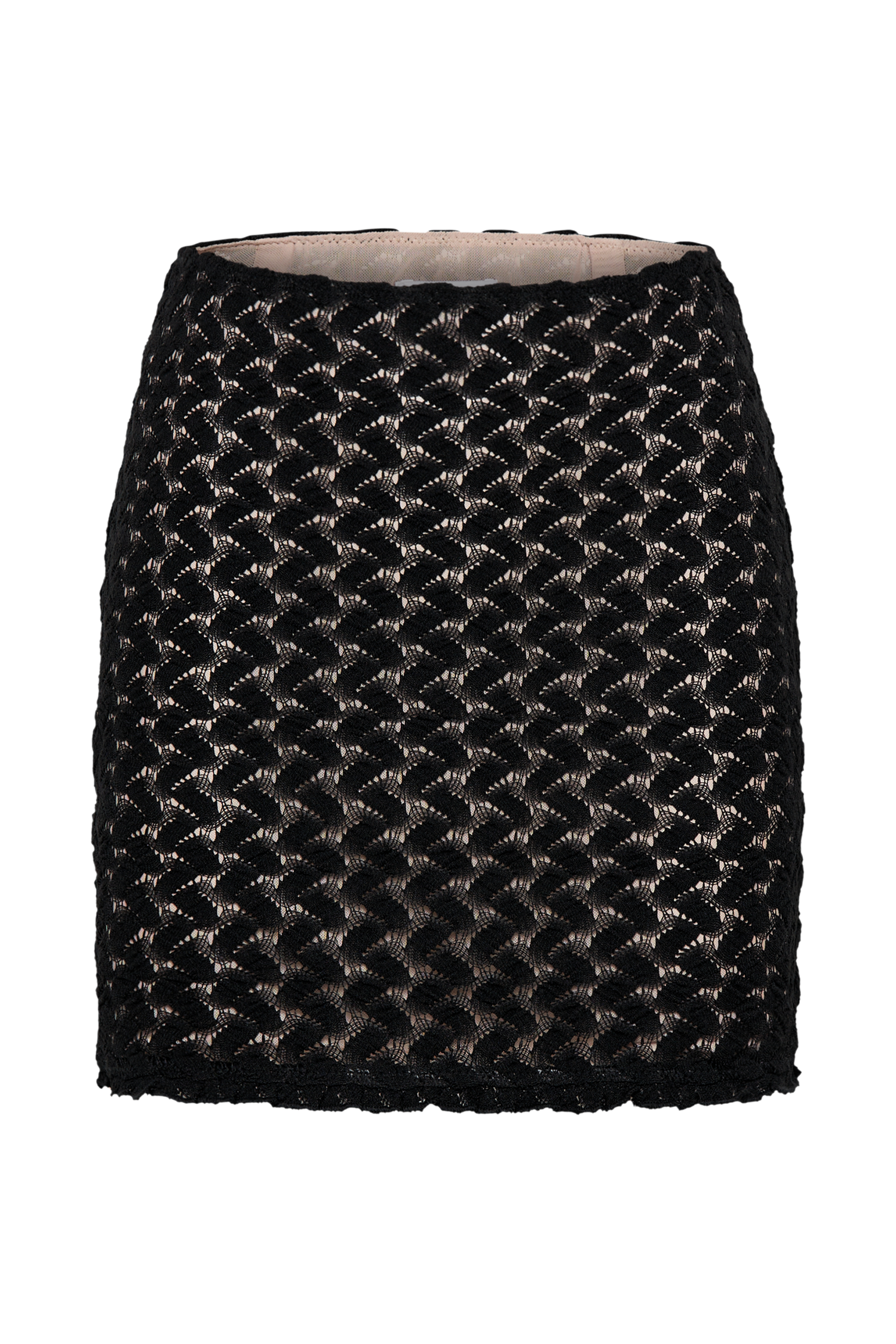 Morgan Mesh And Lace Mini Skirt - Black #11
