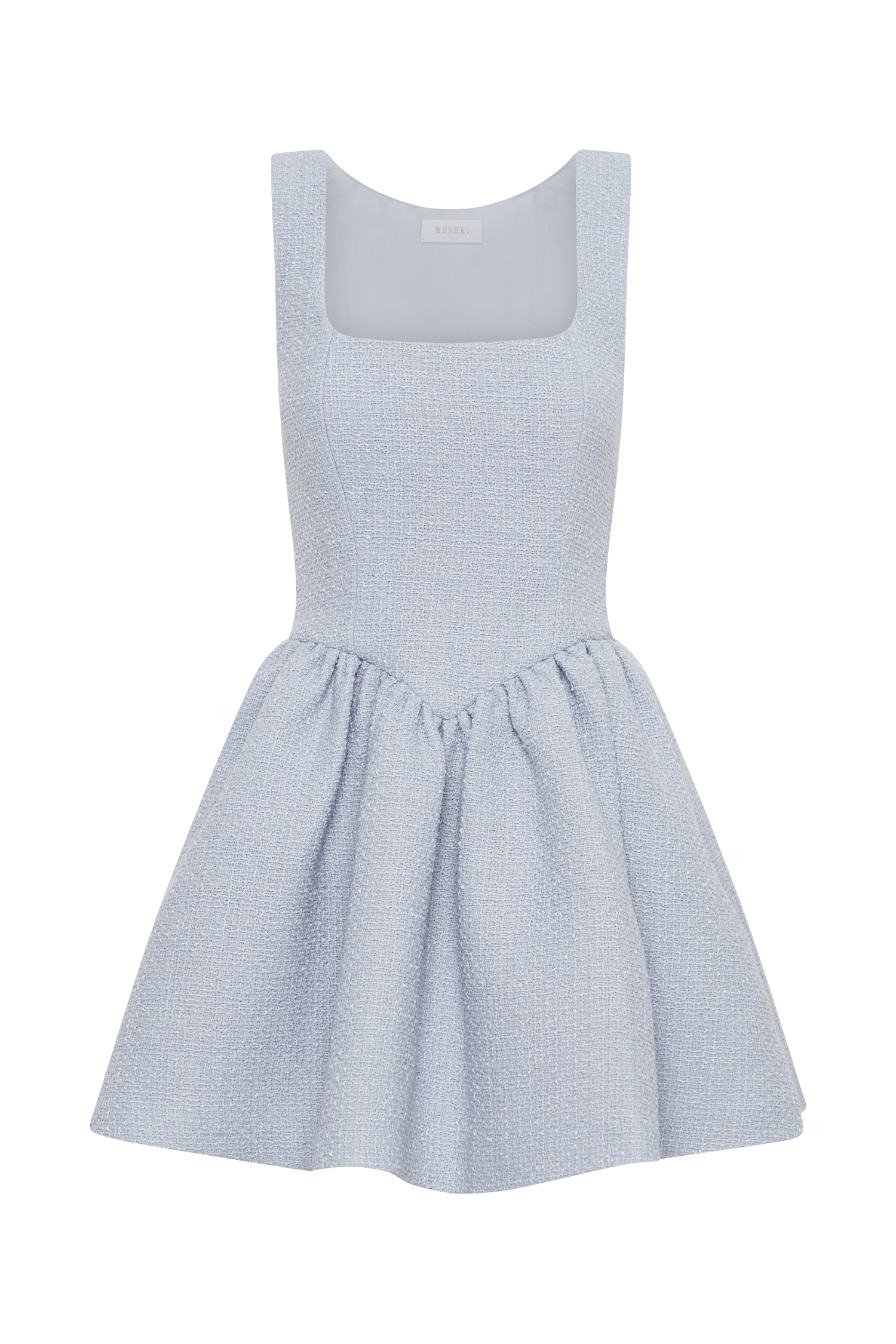 Jennifer Boucle Mini Dress - Sky Blue #9