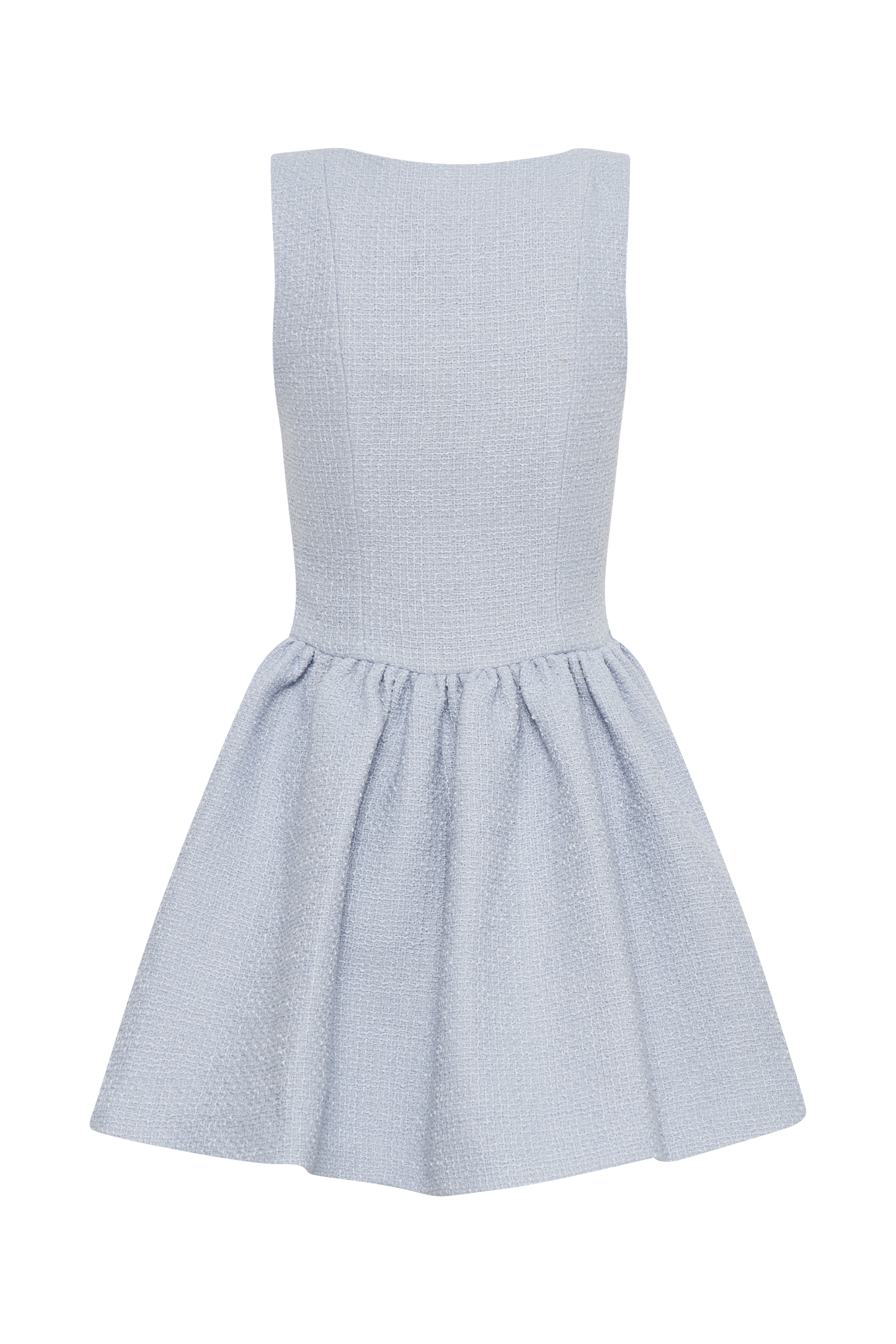 Jennifer Boucle Mini Dress - Sky Blue