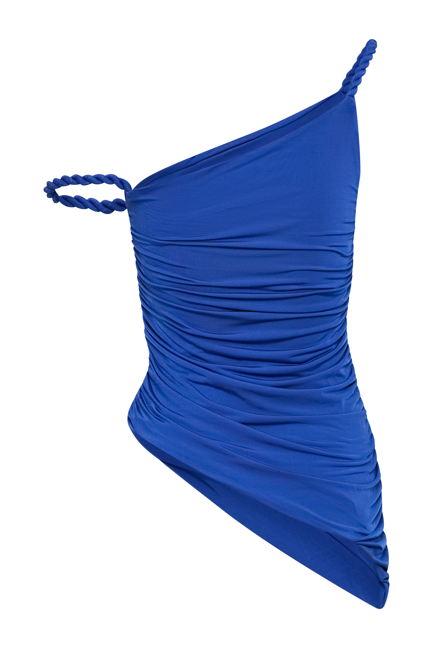 Palmira Slinky Asymmetric Sleeveless Top - Cobalt Blue #6