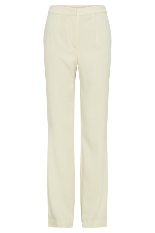 Allanah Suiting Straight Leg Pant - Pastel Lemon