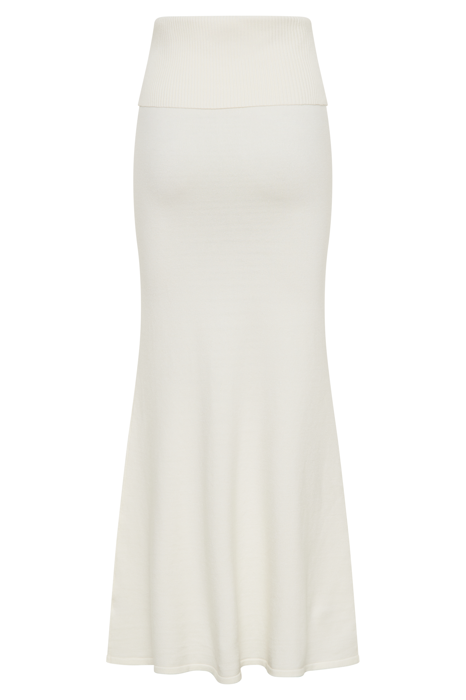 Karlie Knit Maxi Skirt With Ribbed Waist - Ivory #13