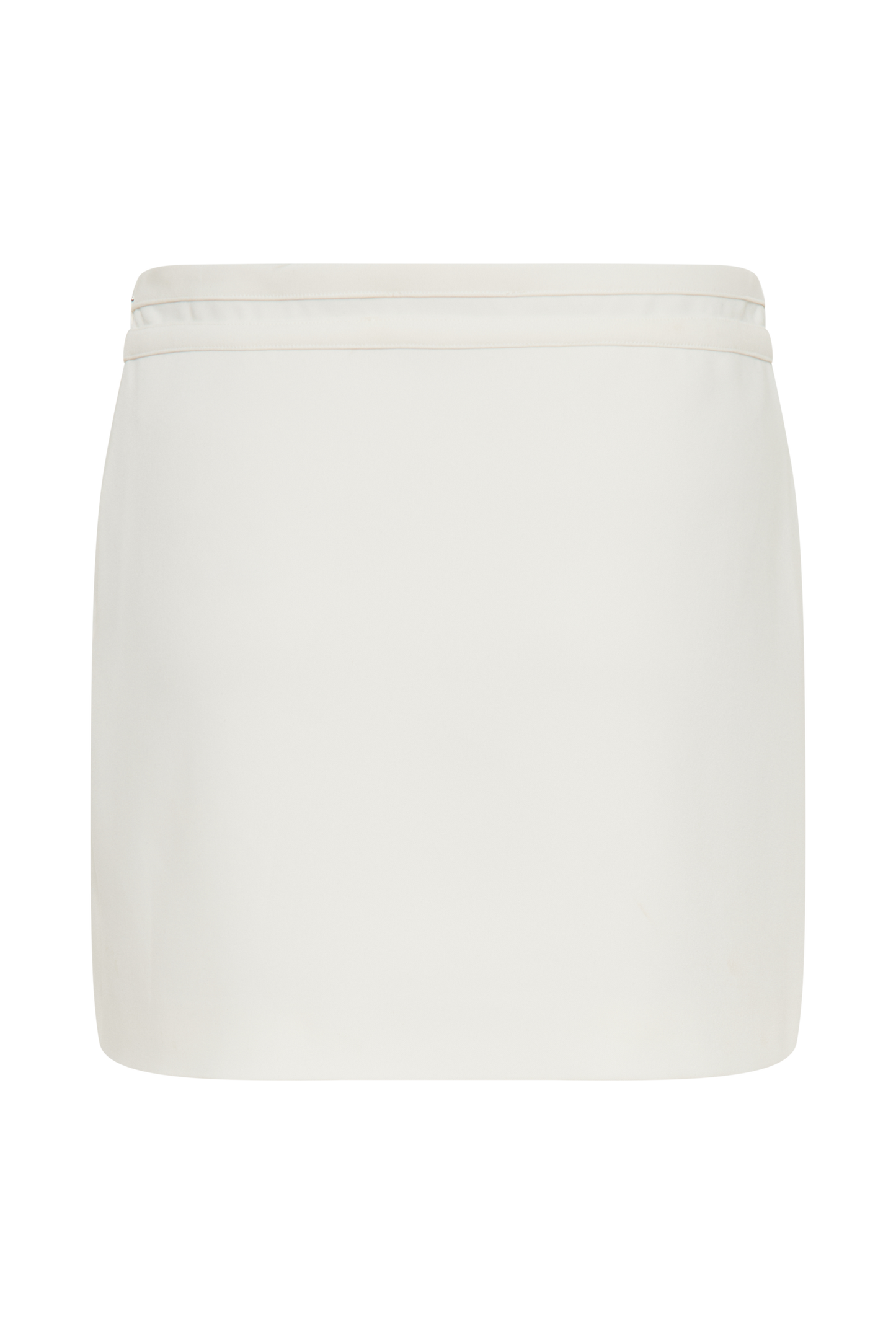 Letitia Suiting Mini Skirt With Buckle - Ivory