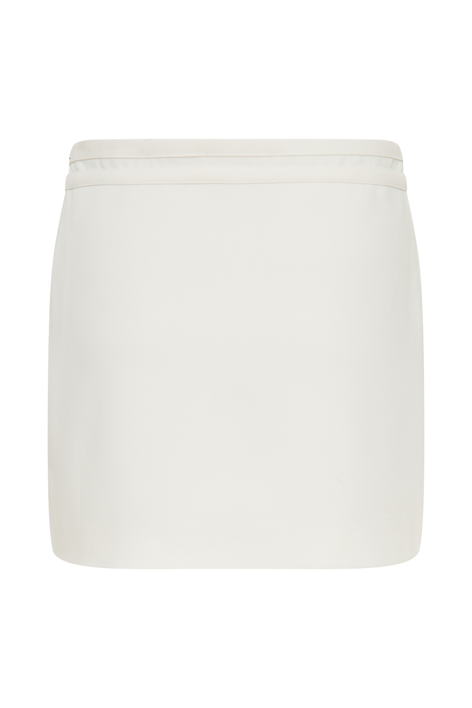 Letitia Suiting Mini Skirt With Buckle - Ivory #9