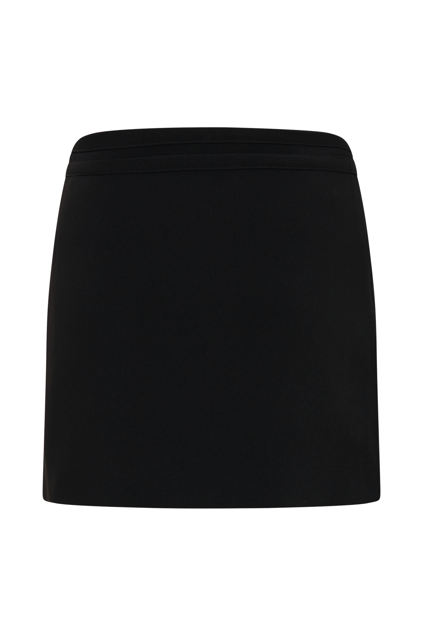 Letitia Suiting Mini Skirt With Buckle - Black