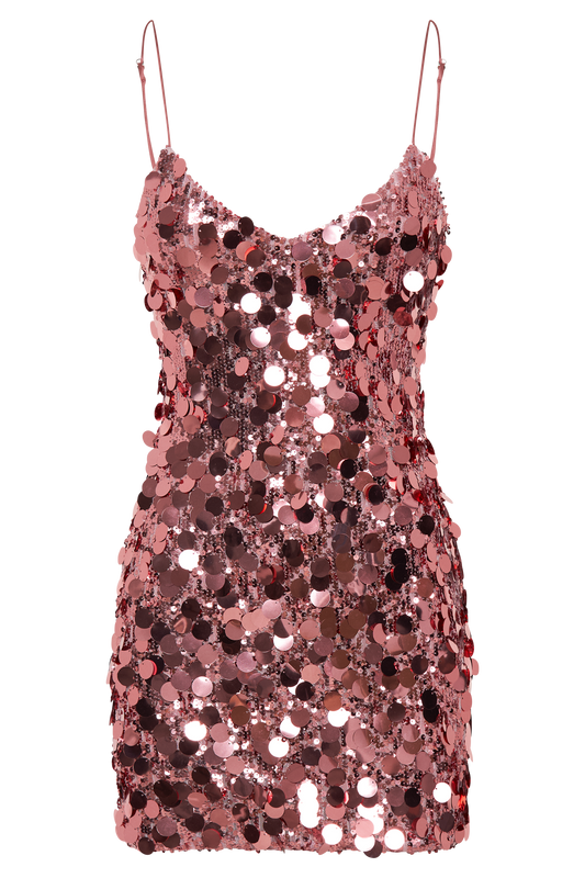 Romilly Sequin Mini Dress - Candy Pink