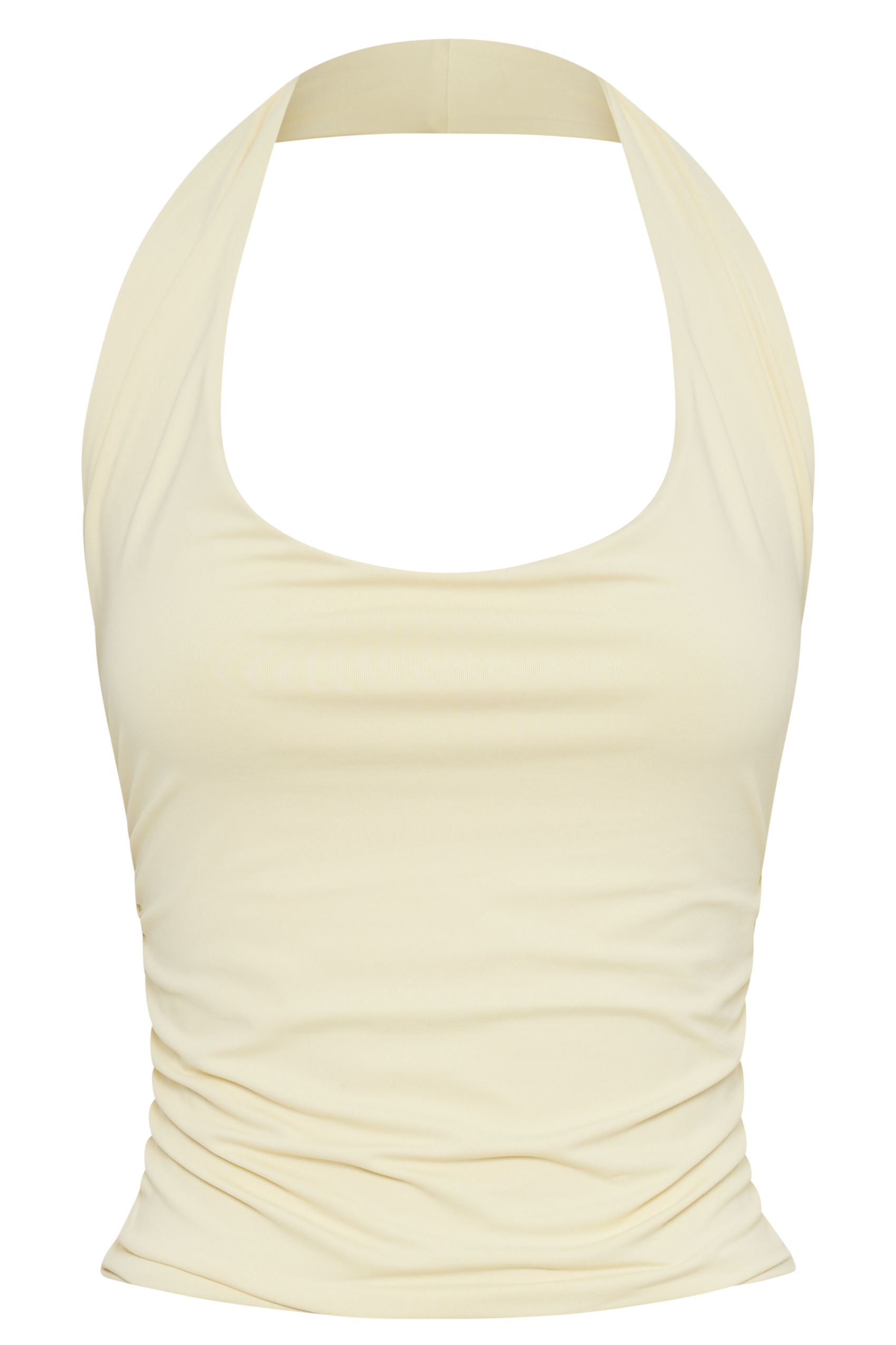 Marie Recycled Halter Top - Lemon Sherbet #11