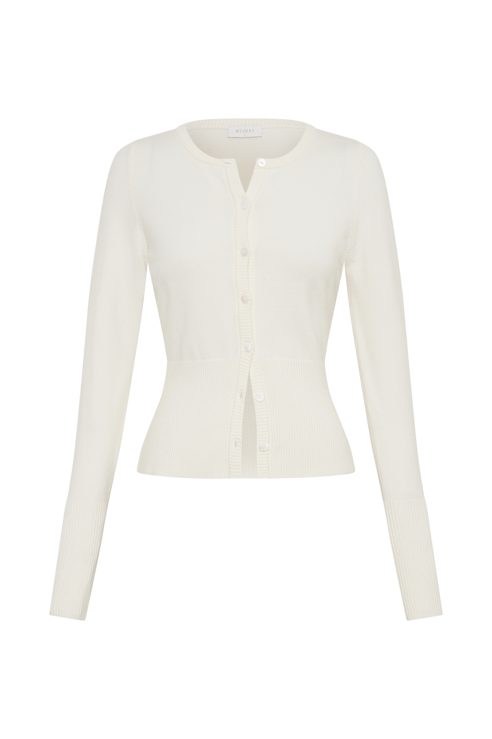 Reese Fitted Knit Cardigan - Ivory