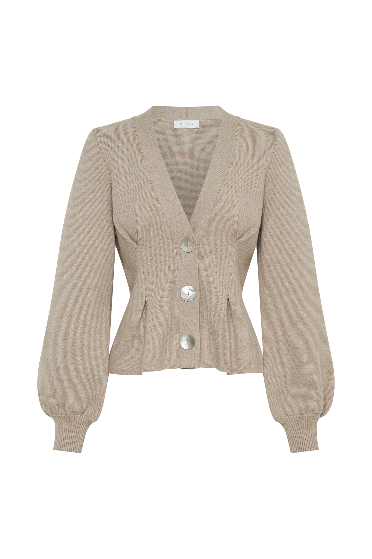 Beverly Knit Cinched Cardigan - Oak