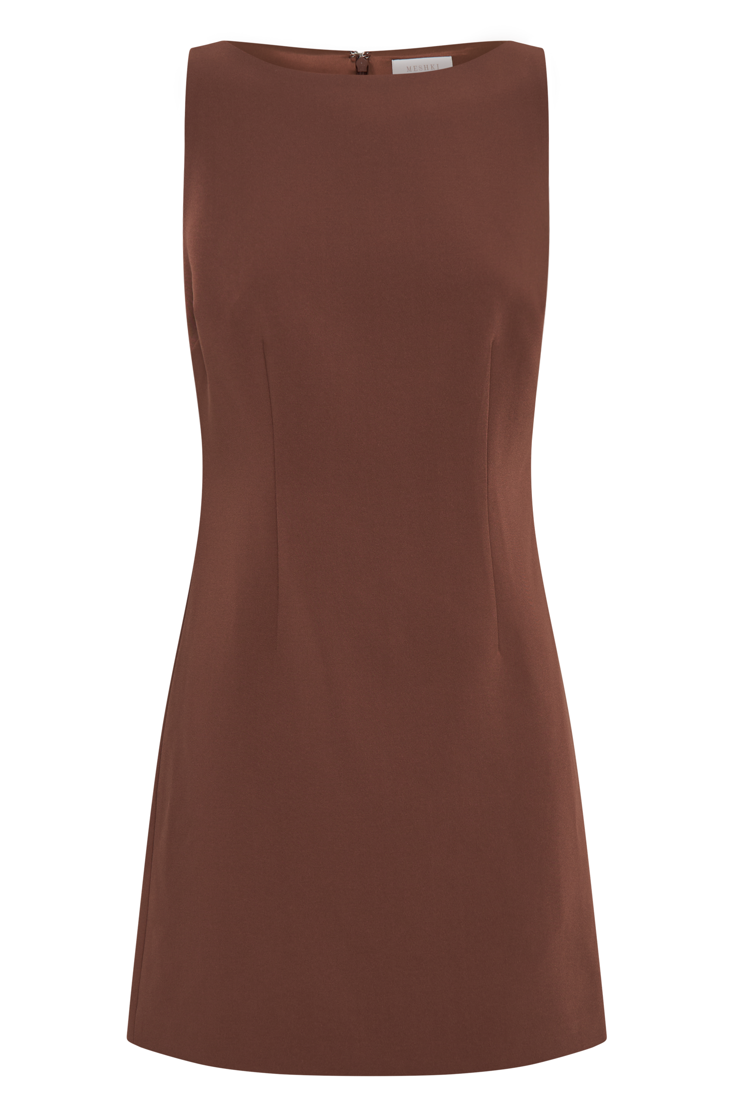 Angela Suiting Mini Dress - Wood #7