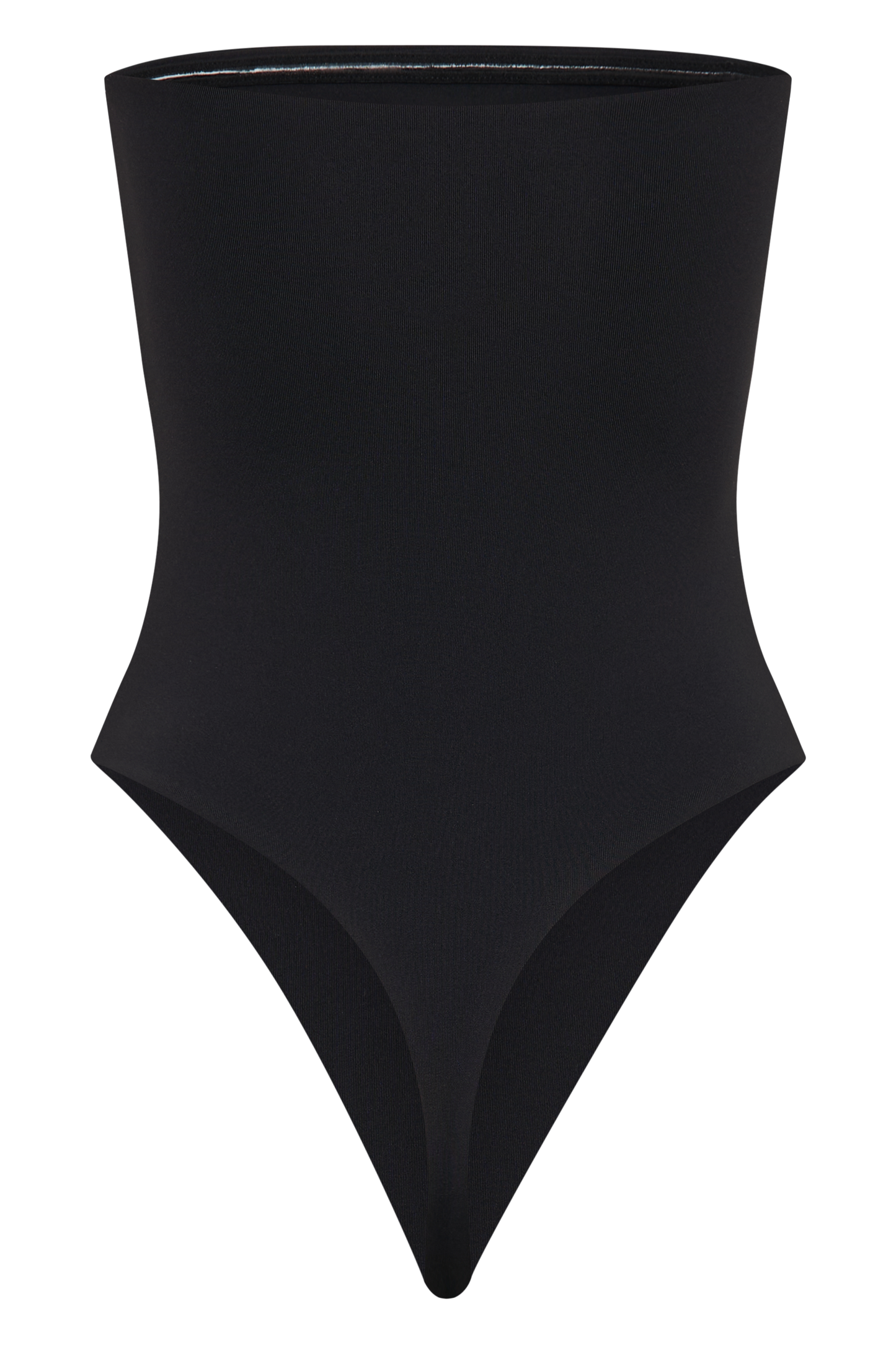 Romina Recycled Nylon Ruched Bodysuit - Black