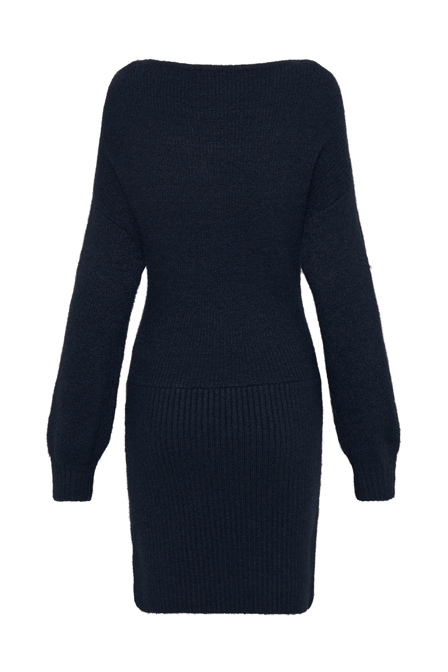 Rafferty Boat Neck Knit Mini Dress - Navy