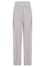 Penelope Pleated High Waisted Pants - Grey