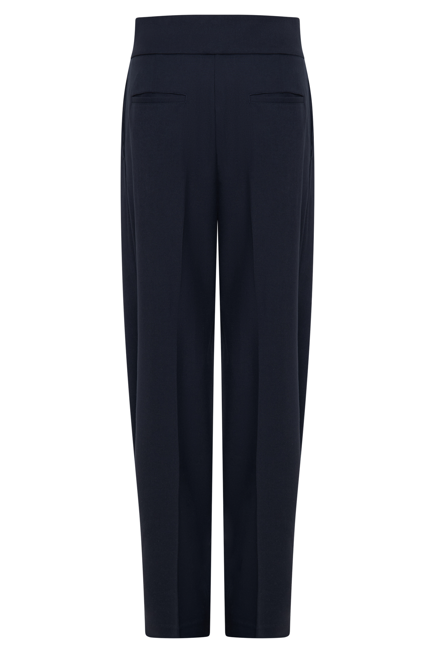 Penelope Pleated High Waisted Pants - Dark Navy