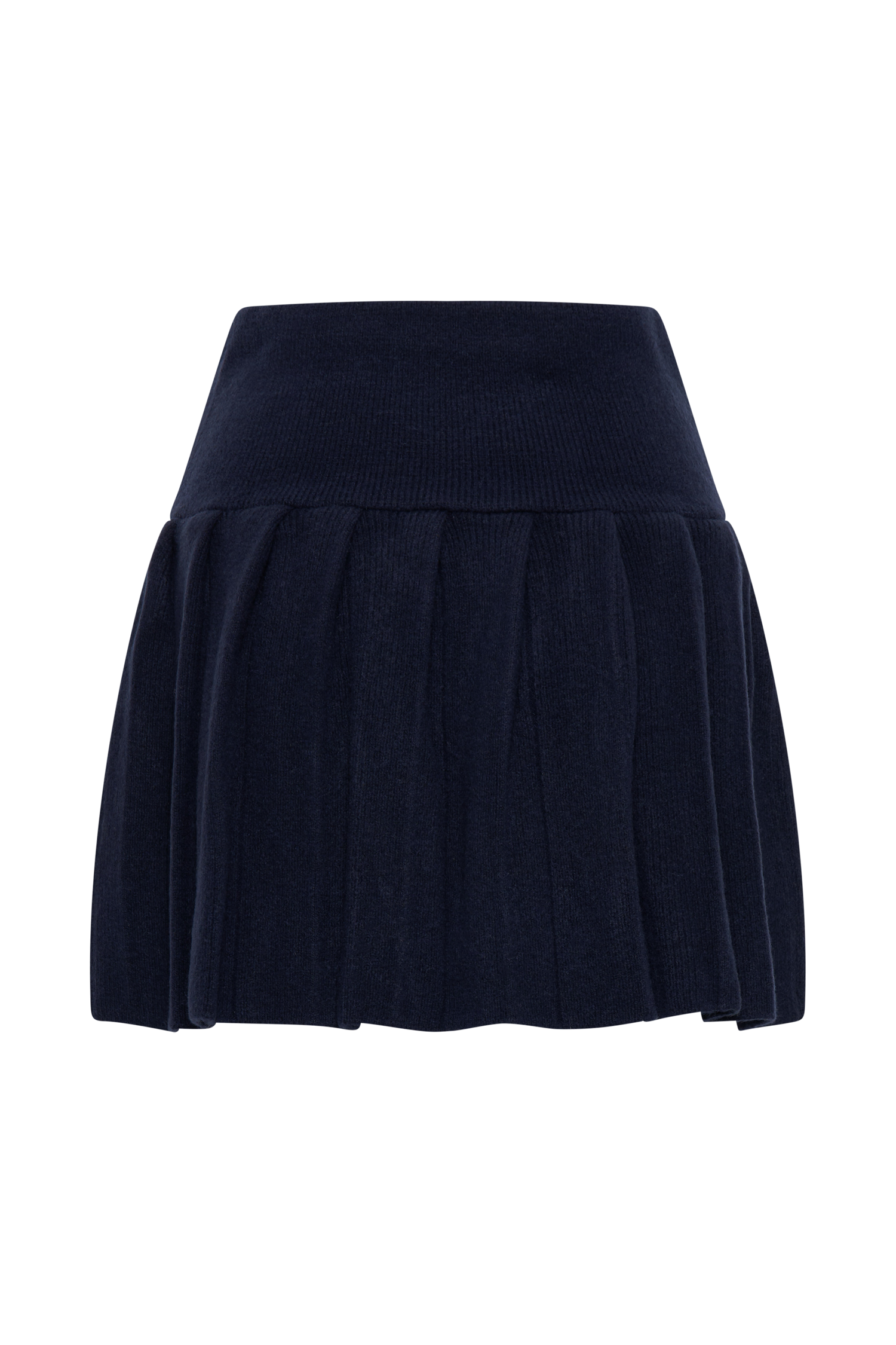 Dionne Pleated Knit Mini Skirt - Dark Navy #9