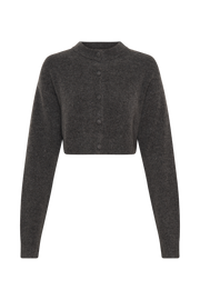 Shelby Knit Cardigan - Charcoal Marle