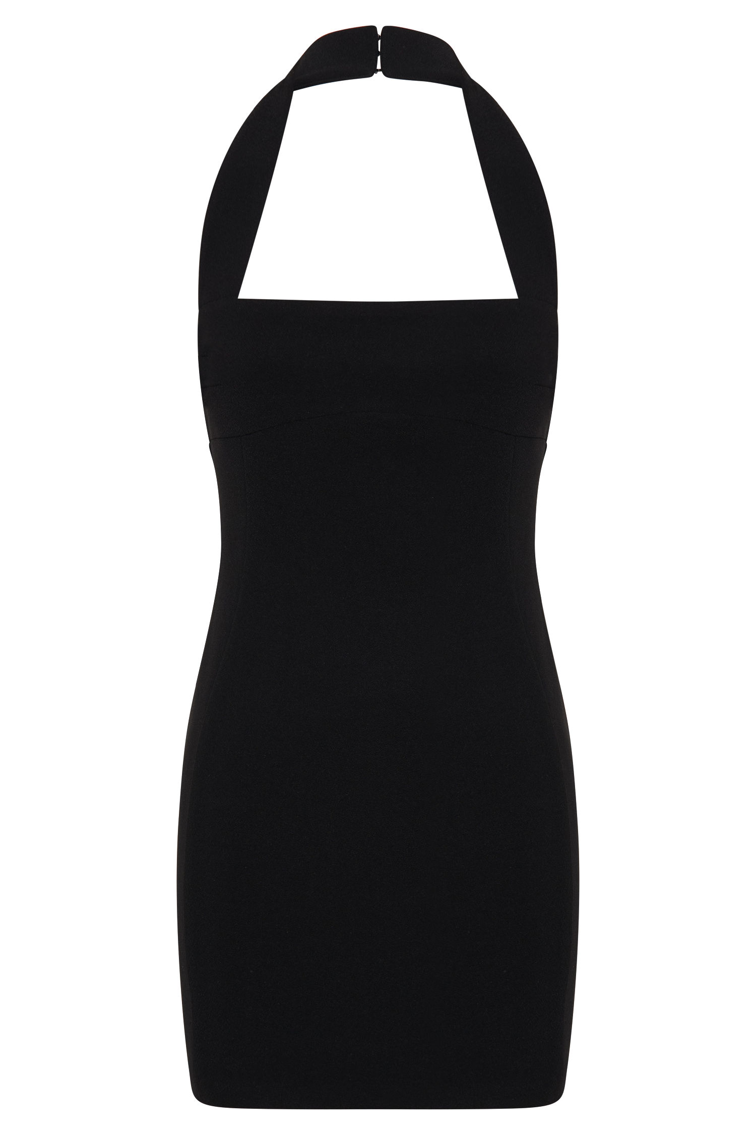 Amelita Suiting Halter Mini Dress - Black #8