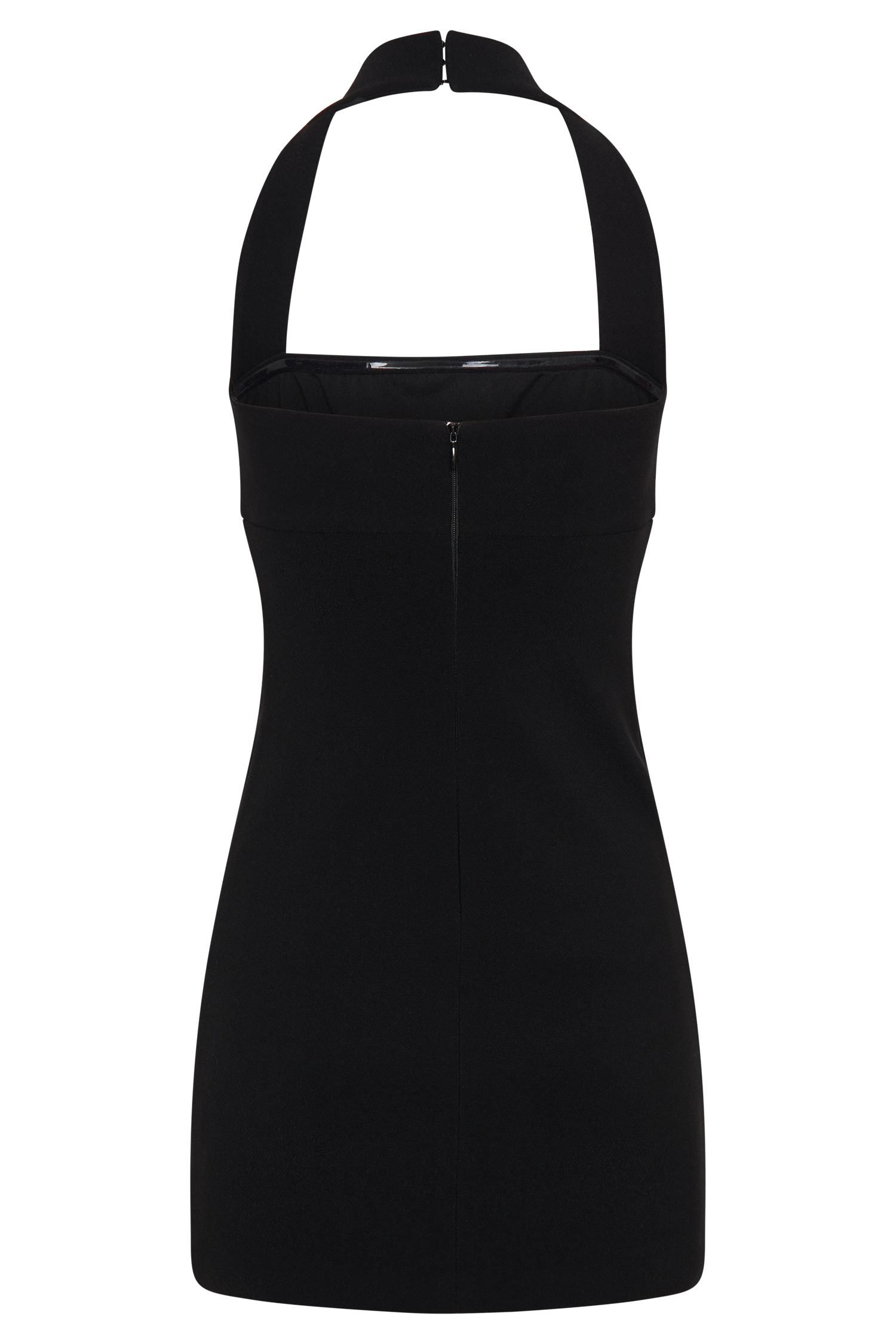 Amelita Suiting Halter Mini Dress - Black #7