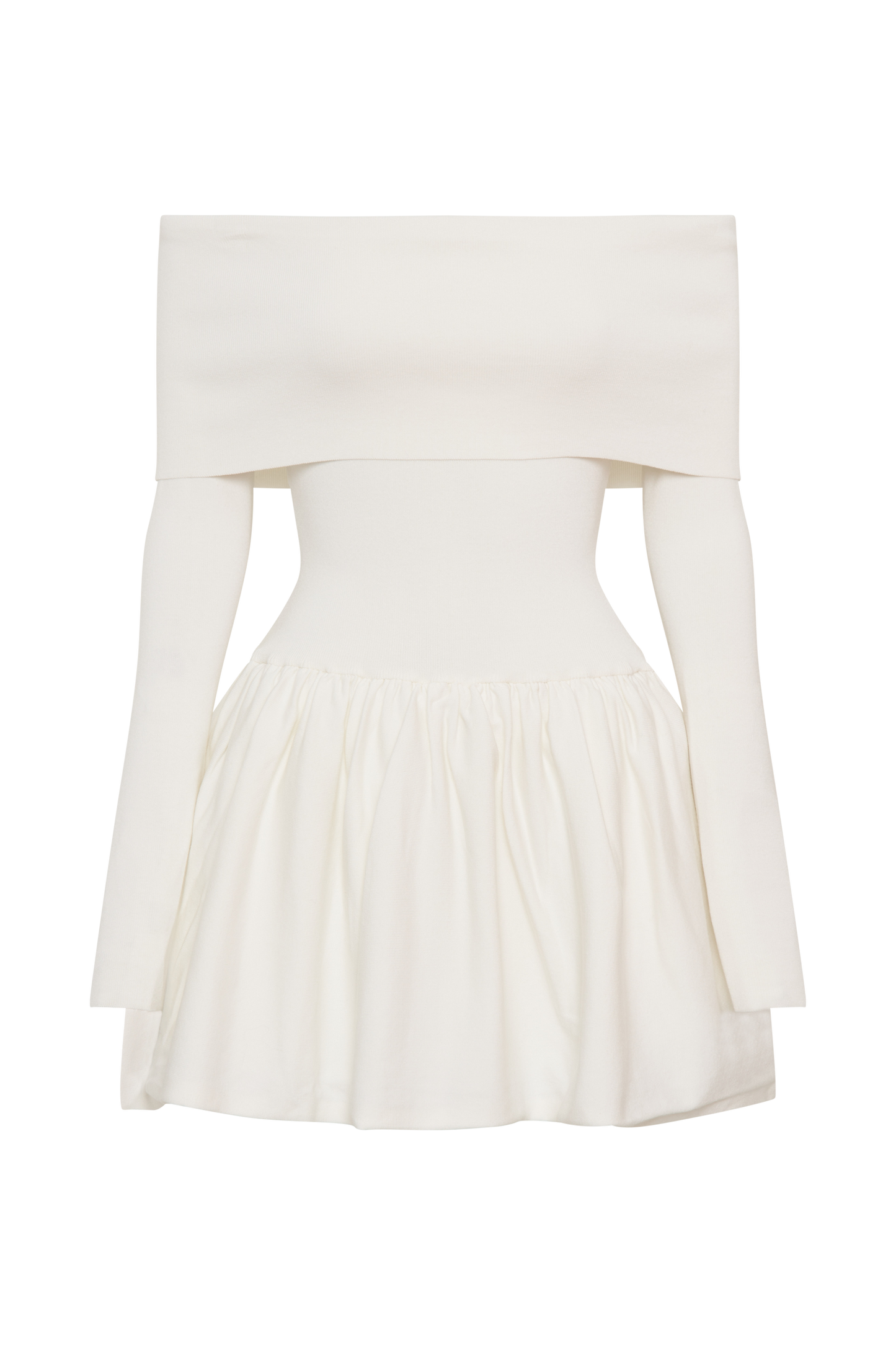 Atlanta Long Sleeve Mini Dress - Ivory