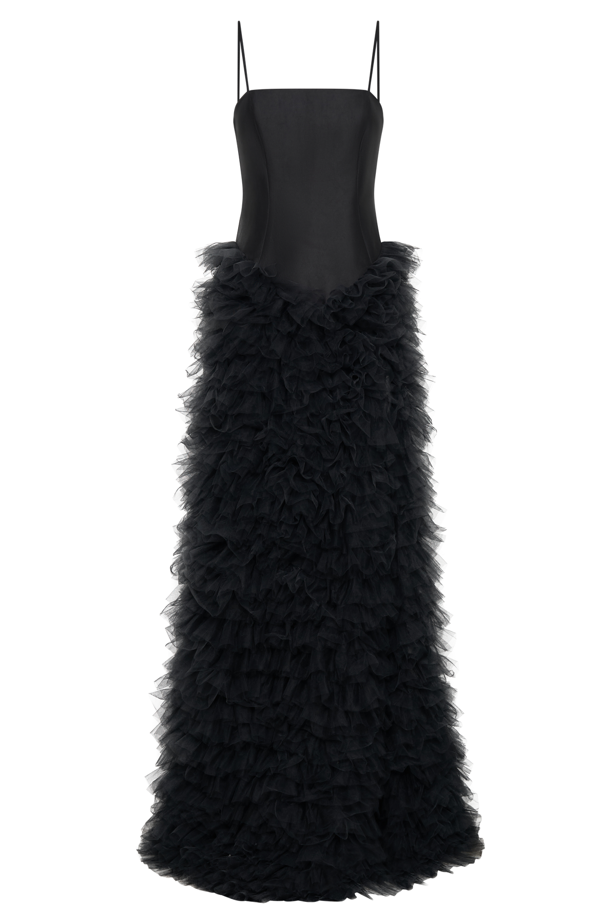 Magnolia Tiered Ruffle Maxi Dress - Black #8