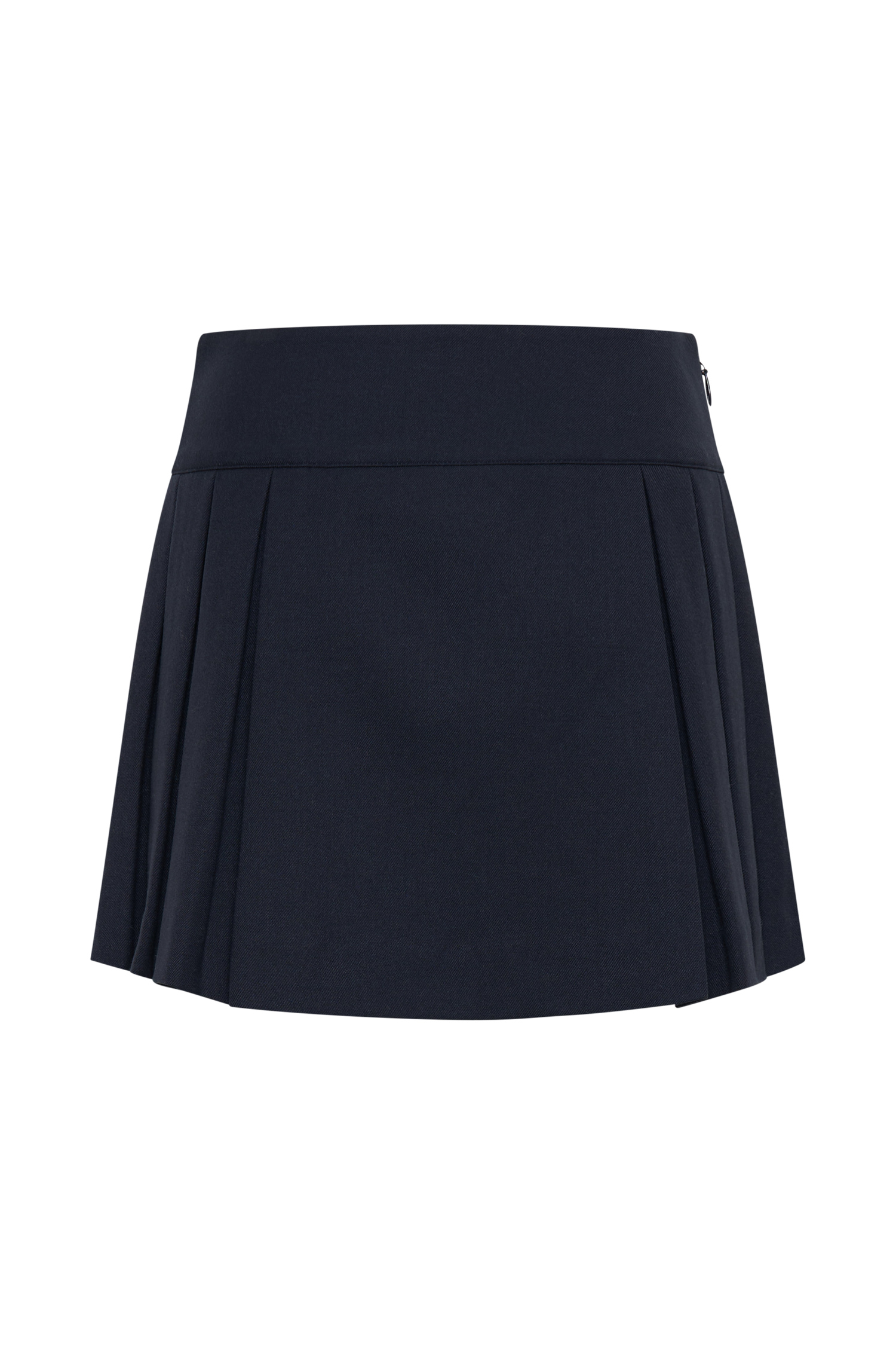 Angie Pleated Buckle Mini Skirt - Dark Navy #8