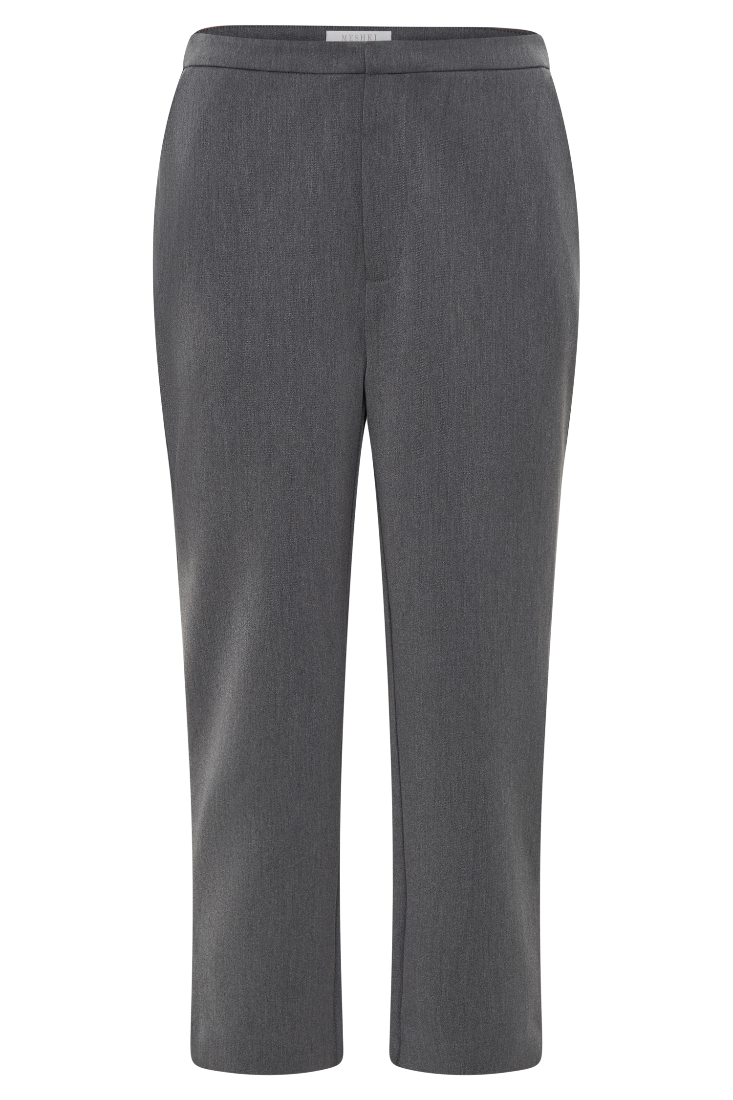 Anne Fitted Capri Pants - Charcoal Marle #10