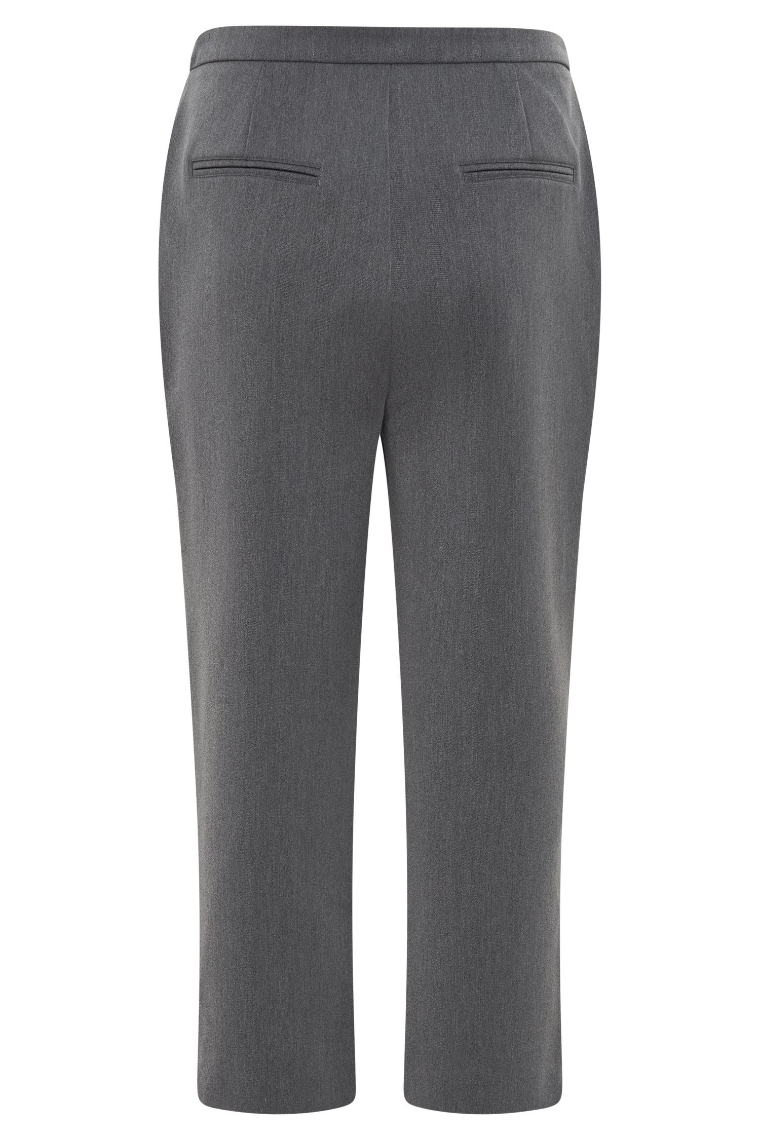 Anne Fitted Capri Pants - Charcoal Marle #9