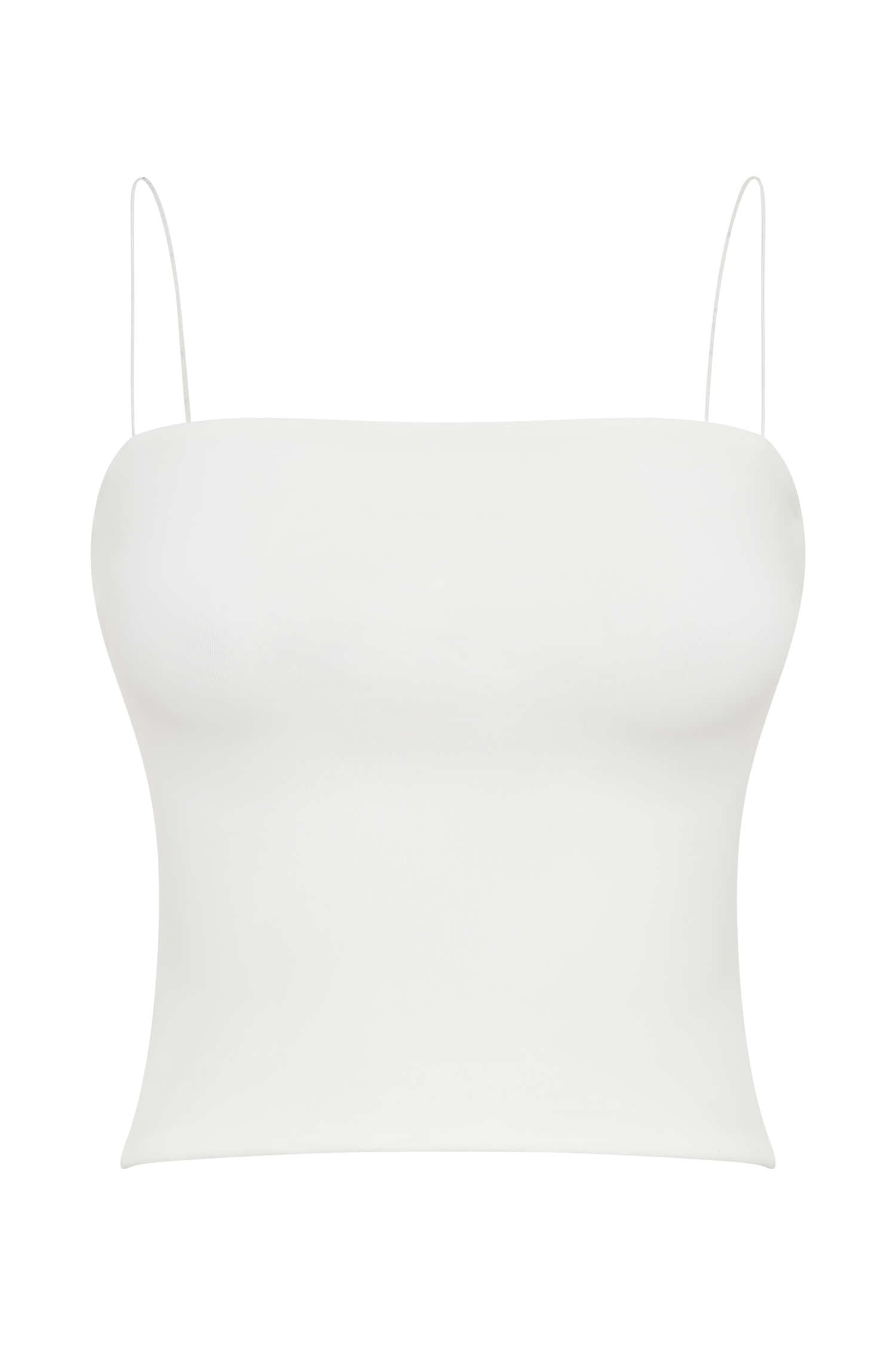 Arya Longline Spaghetti Strap Top - White #7