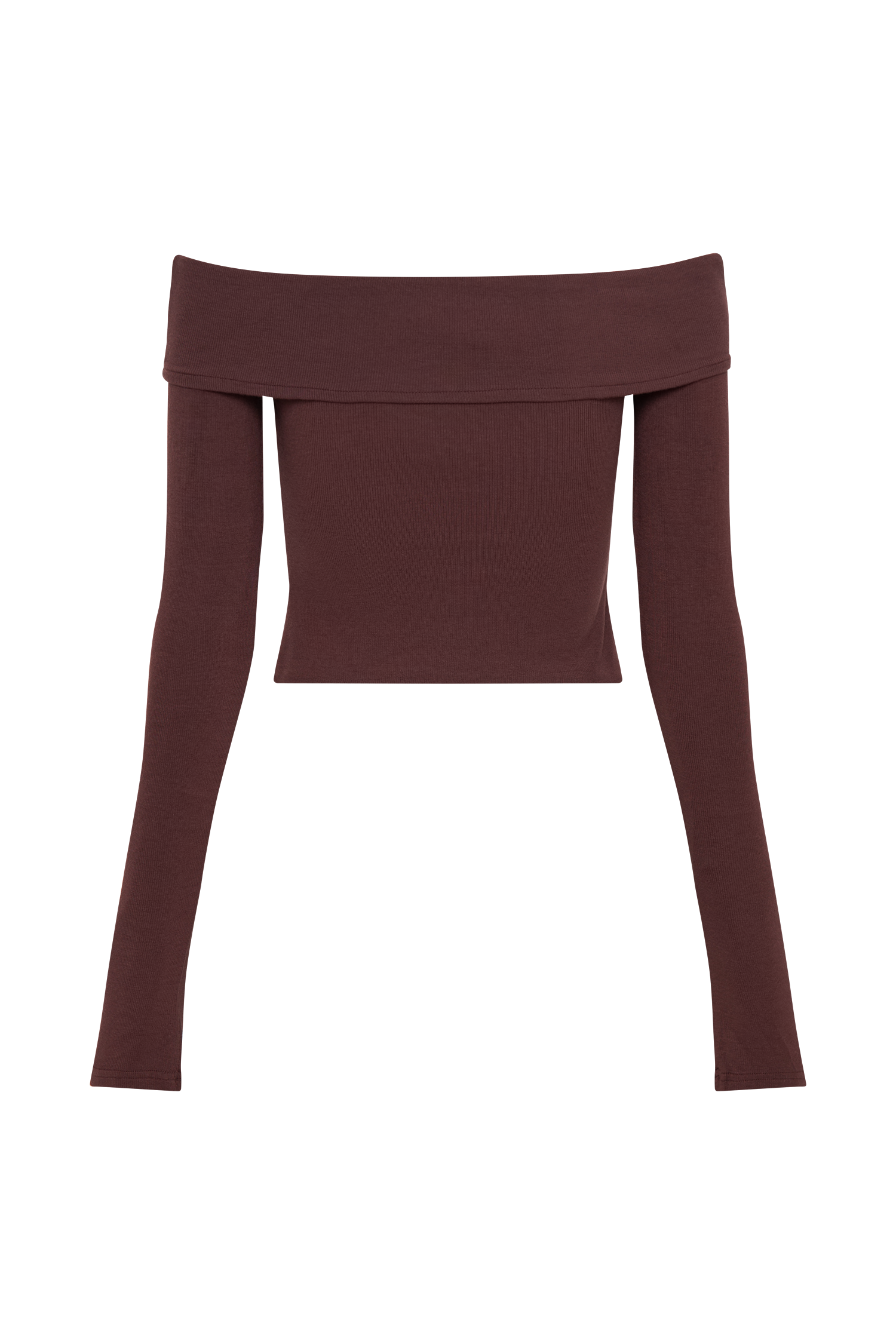 Briah Cut Out Modal Long Sleeve Top - Mahogany #8