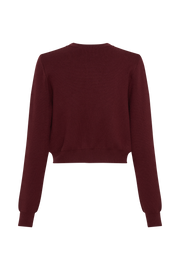 Tabitha Knit Cardigan - Merlot