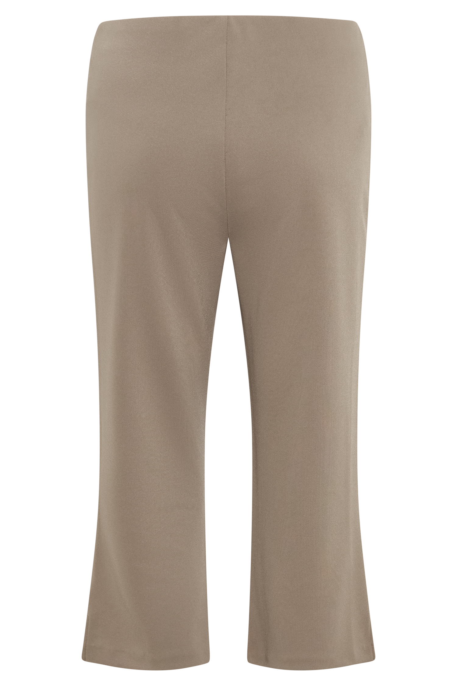 Layla Flared Crepe Capri Pants - Mushroom #8