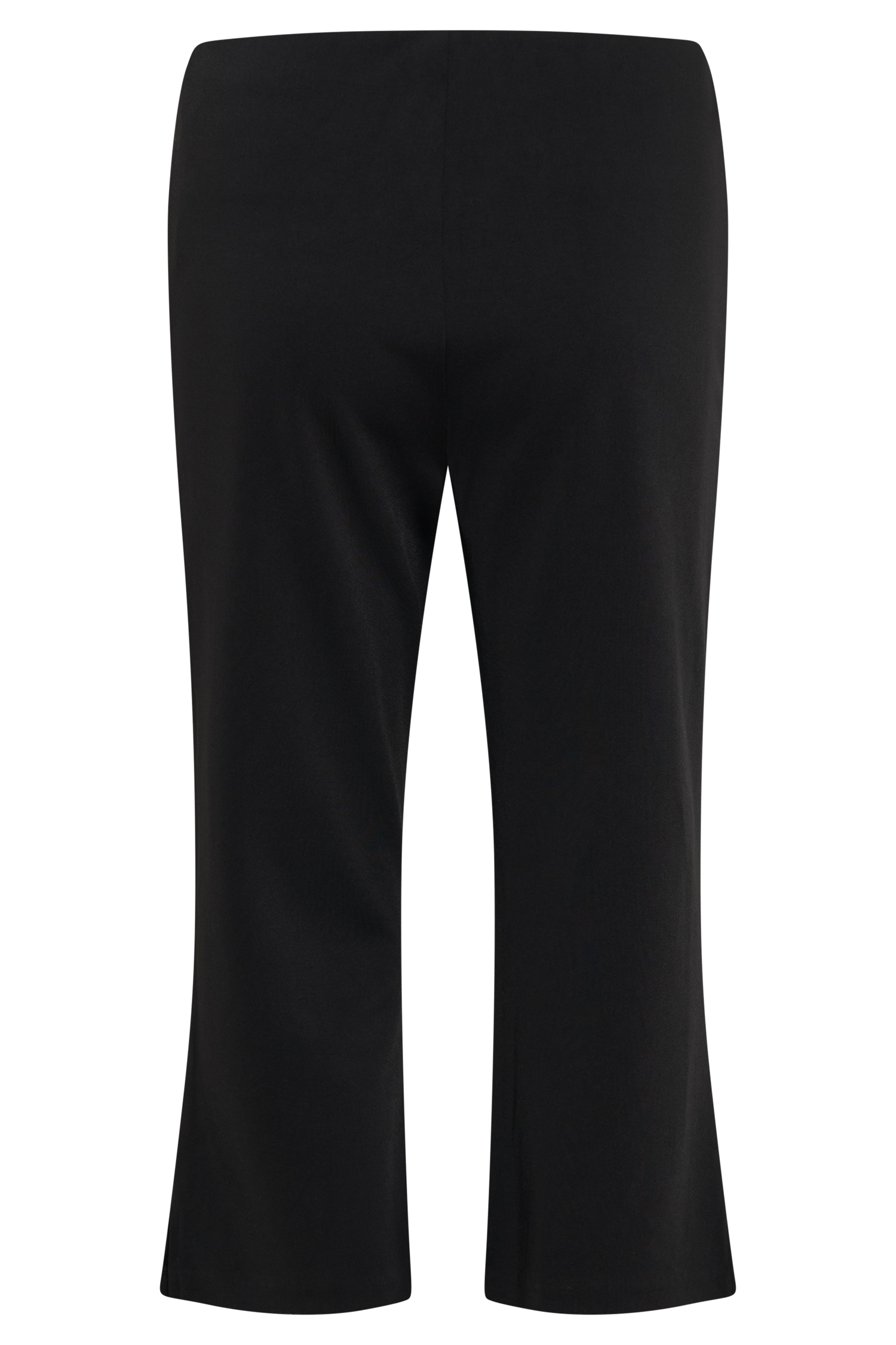 Layla Flared Crepe Capri Pants - Black #10