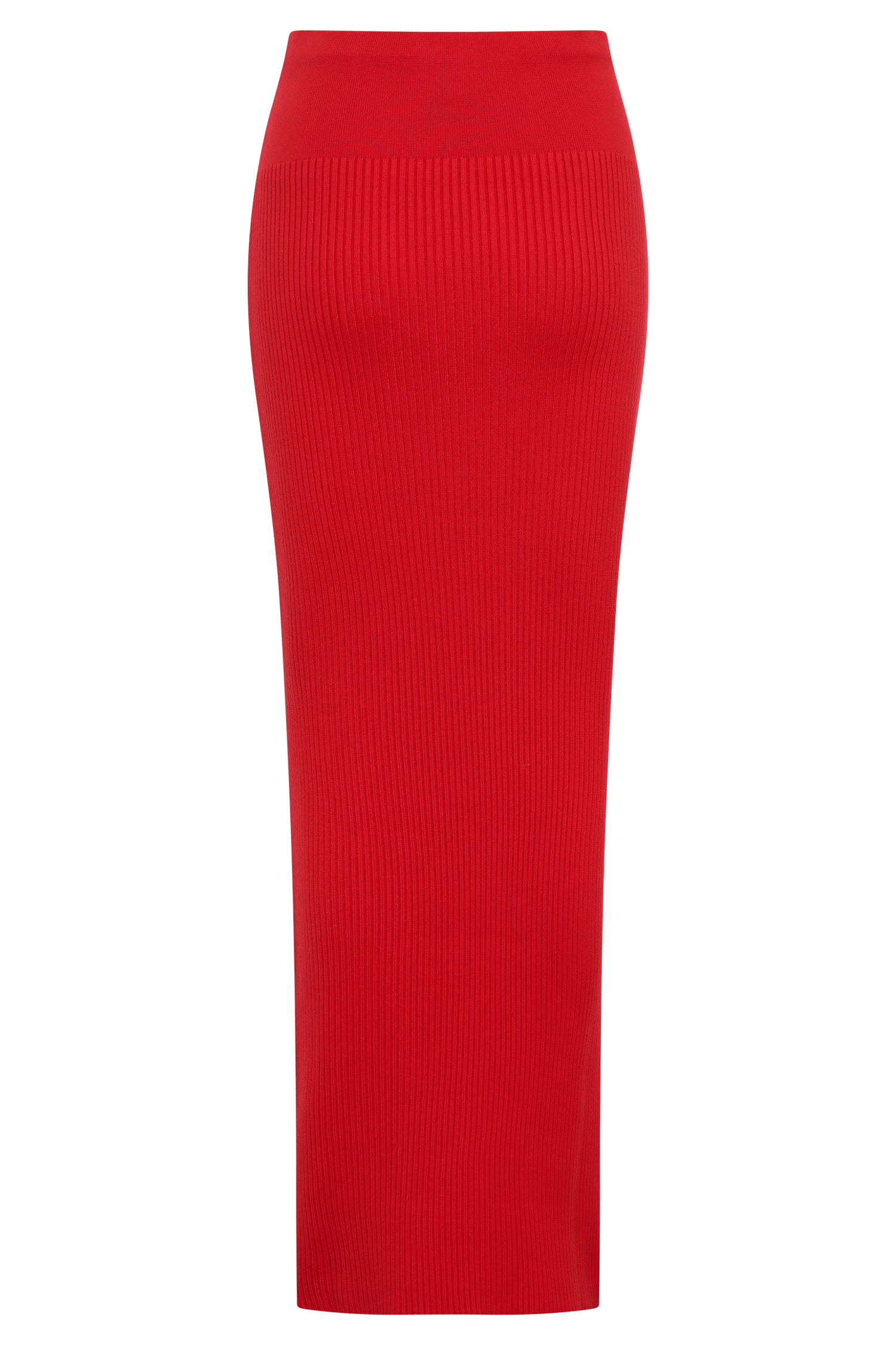 Mathilde Ribbed Knit Maxi Skirt - Ruby #7