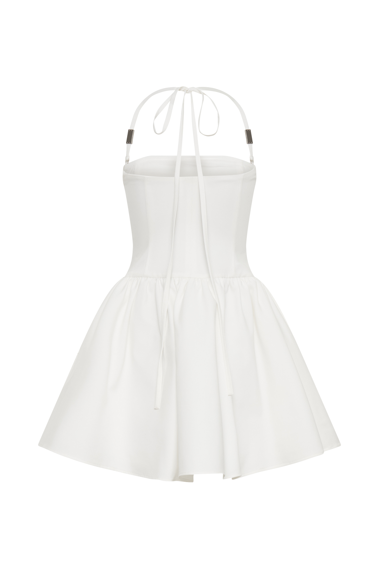 Ruby Halter Mini Dress - White