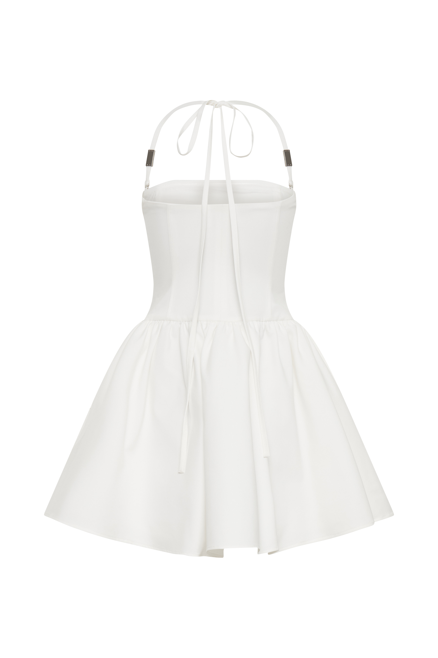 Ruby Halter Mini Dress - White #9